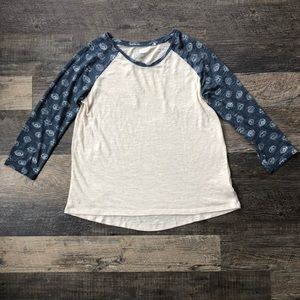 Donating-last chance! Evil Eye raglan tee Pacsun
